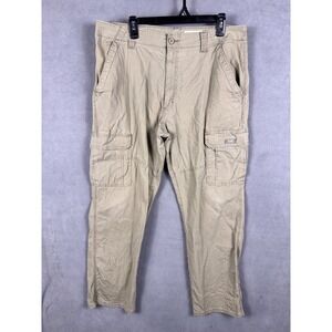 Wrangler Cargo Pants Mens 36x30 BrowN Ripstop Work Hiking Read!